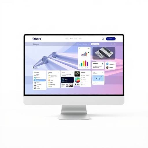 Image d'un √©cran d'ordinateur affichant une interface utilisateur en cours de conception, illustrant le design graphique et UI/UX.